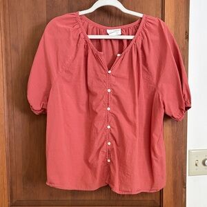 Universal Thread Women's Pink Button-Up Blouse